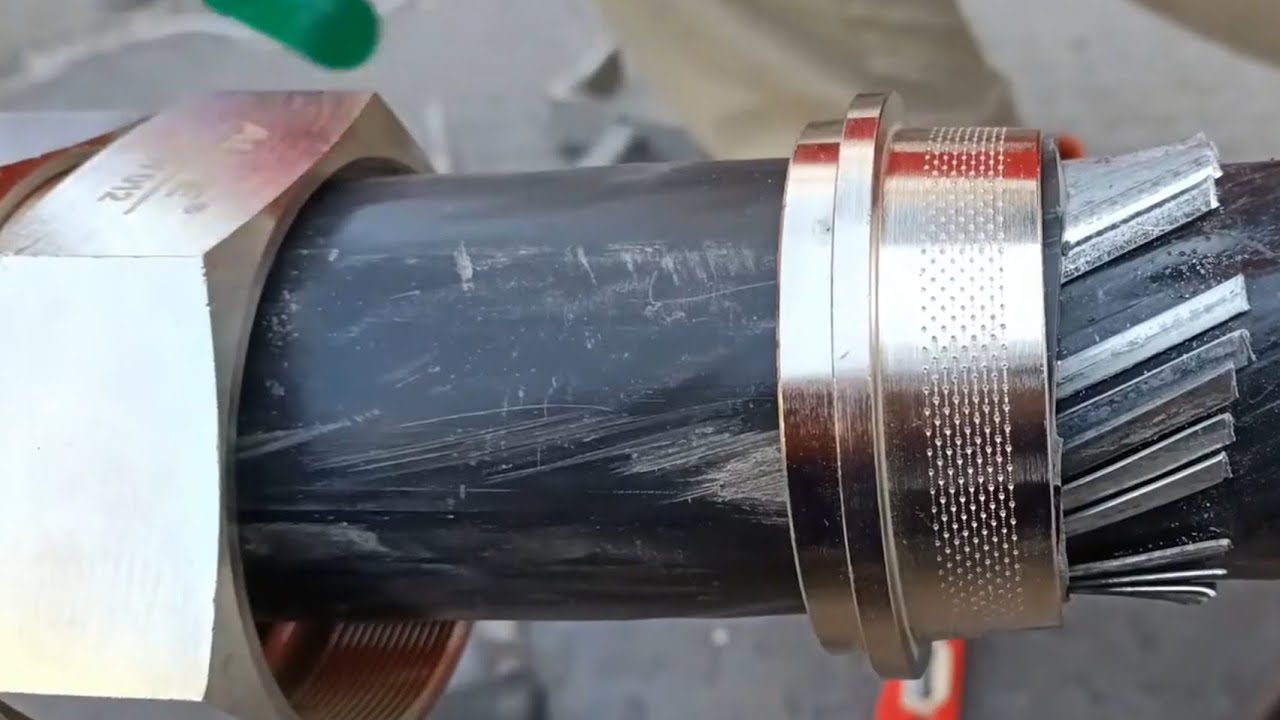 Double compressor gland fitting || Armoured cable gland installation