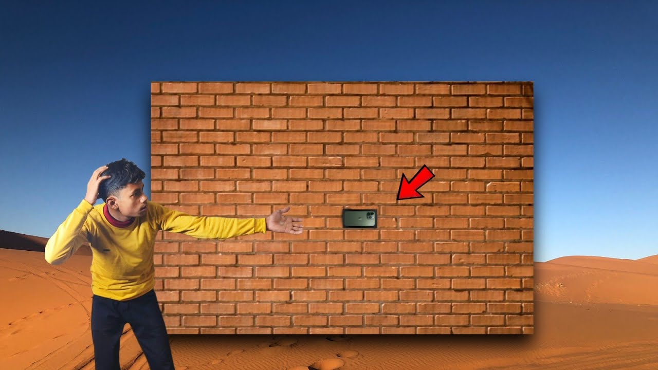 FIND THE I PHONE IN Brick CHALLENGE :- 