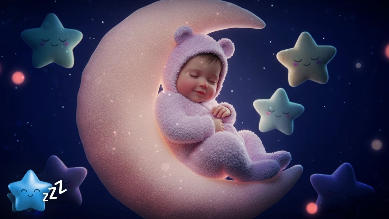Baby Sleep Music 🌙 Gentle Night Flow 💤 Deep Relaxation & Soft Dreams 🎶 Mozart & Brahms Lullabies