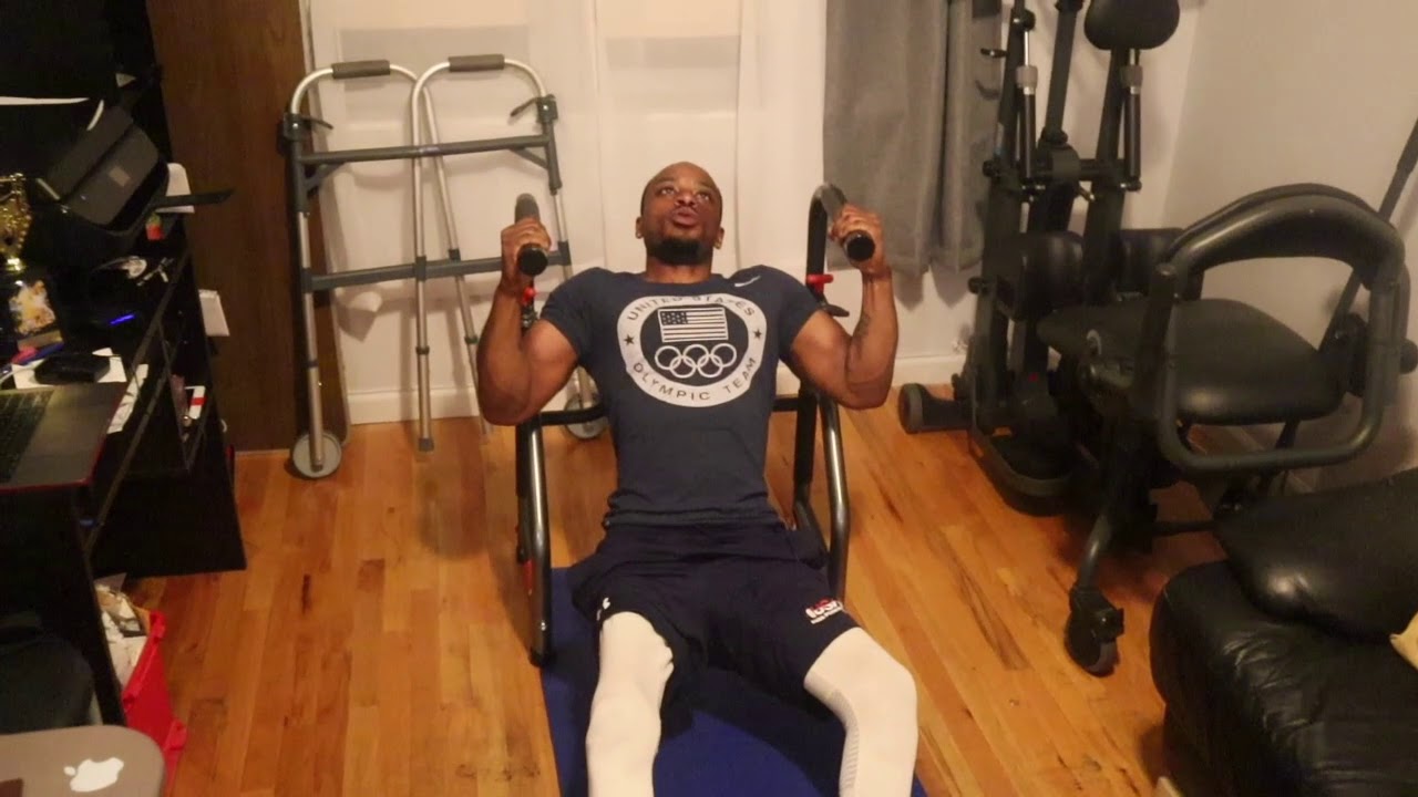 Paraplegic Powerlifter teaches Spinal Cord injury disability workout