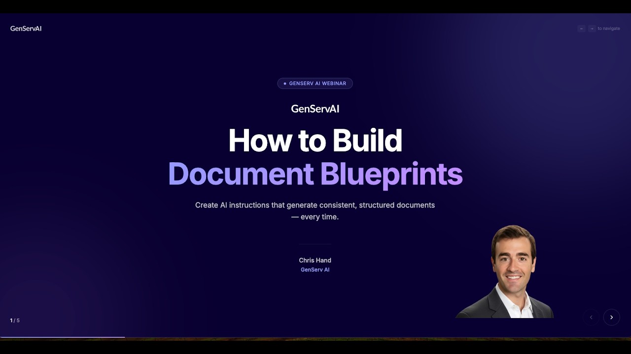 Webinar: Building Document Blueprints