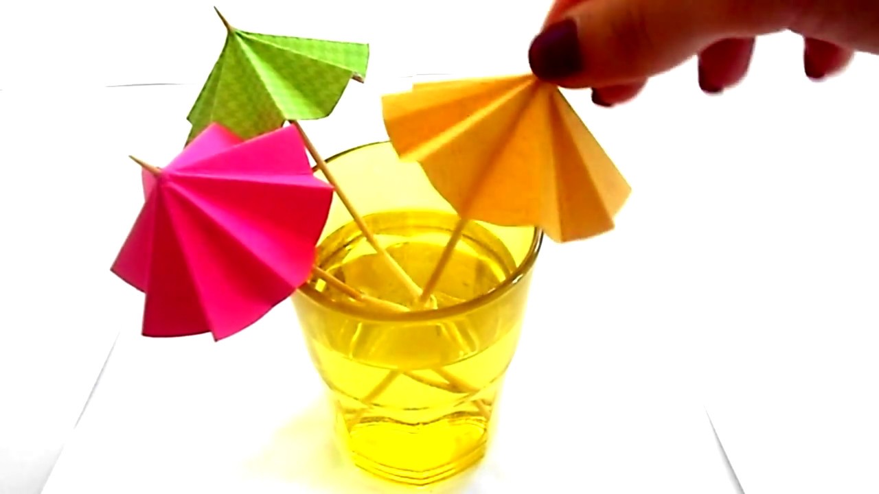 DIY Cocktail umbrellas/ Kako napraviti kisobrane za koktele