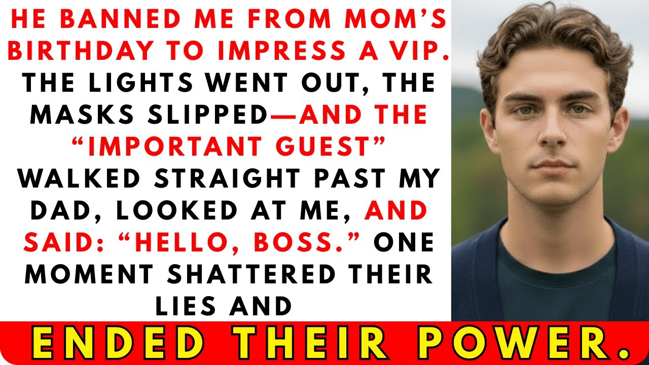 Папа запретил мне приходить на день рождения мамы, а потом мимо него прошёл его почётный гость и ...