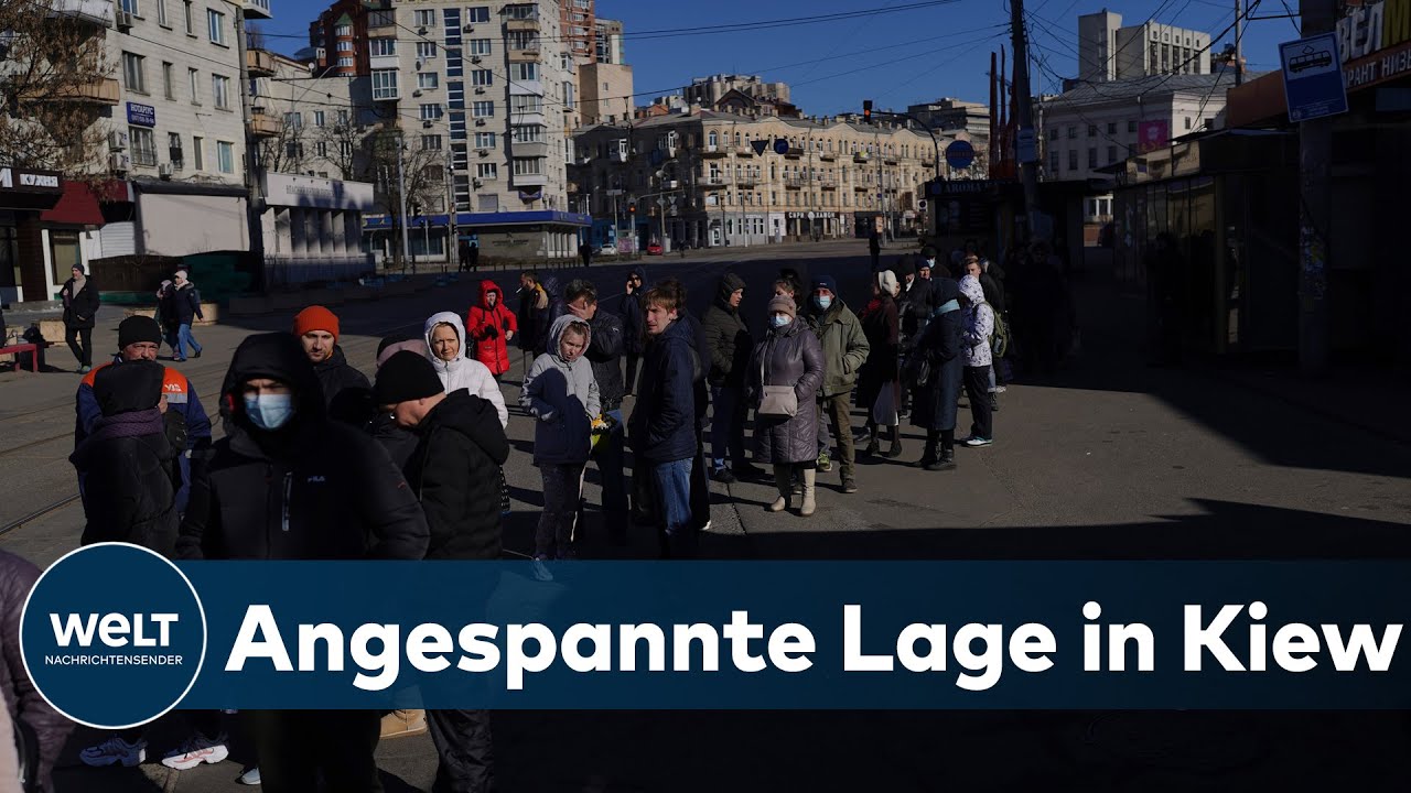 UKRAINE-KRIEG: Wille zum Widerstand! Einwohner von Kiew bereiten sich auf russischen Angriff vor