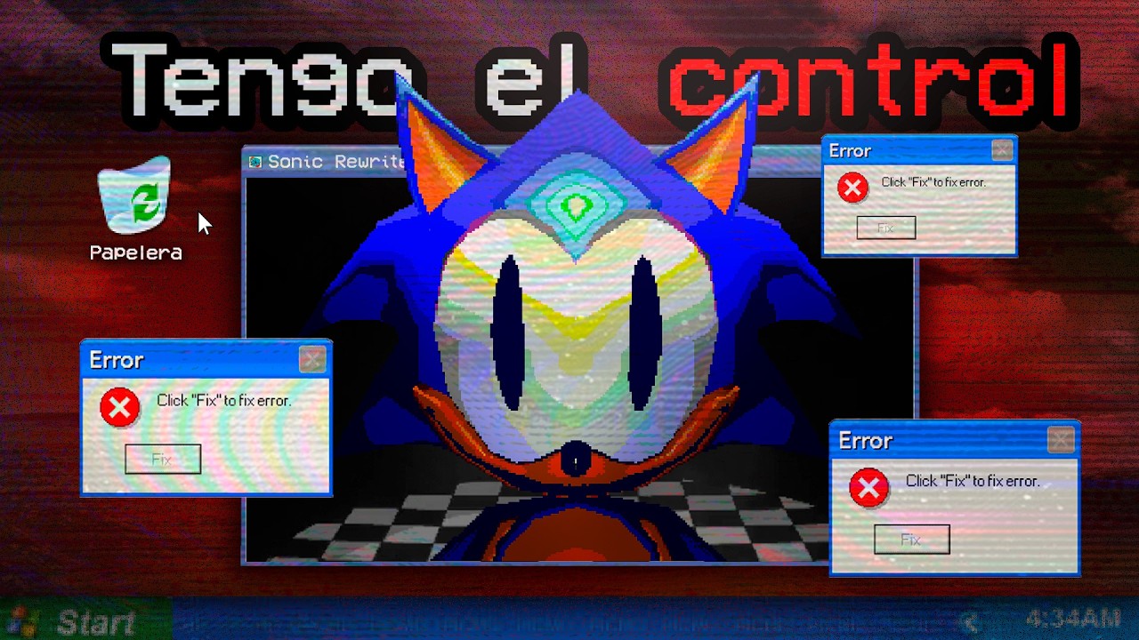 el MOD de SONIC que CONTROLA tu PC | Rewrite Sonic