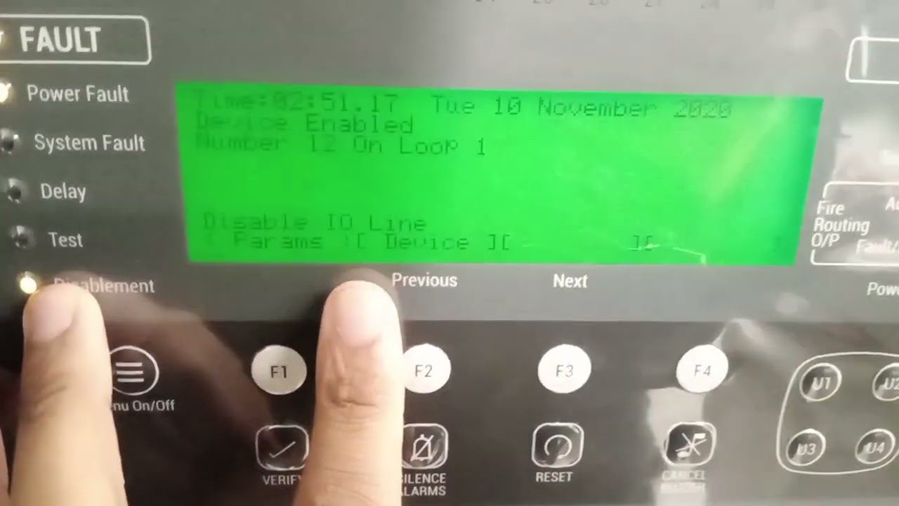 Honeywell Gent | Enable & Disable Devices In Adressable Gent fire panel.