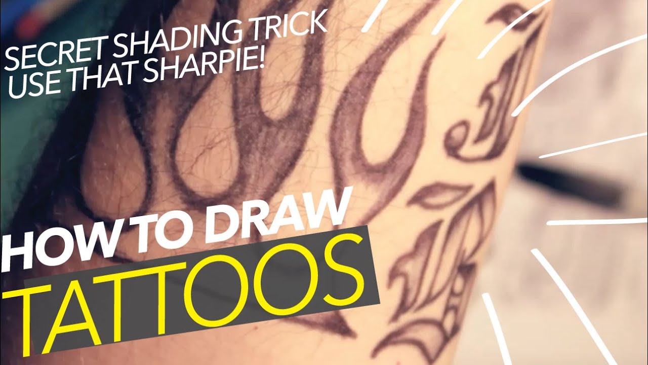 How to Draw Tattoos: Shading Tricks with Sharpies (Not Pens)