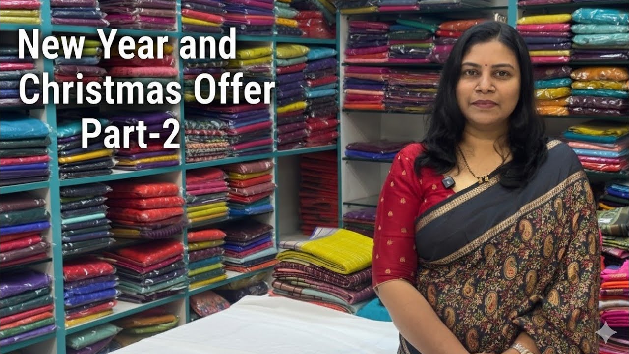 New Year & Christmas Offer Collections Part-2 | Beautiful Saree Collections in R R Nagar Bangalore