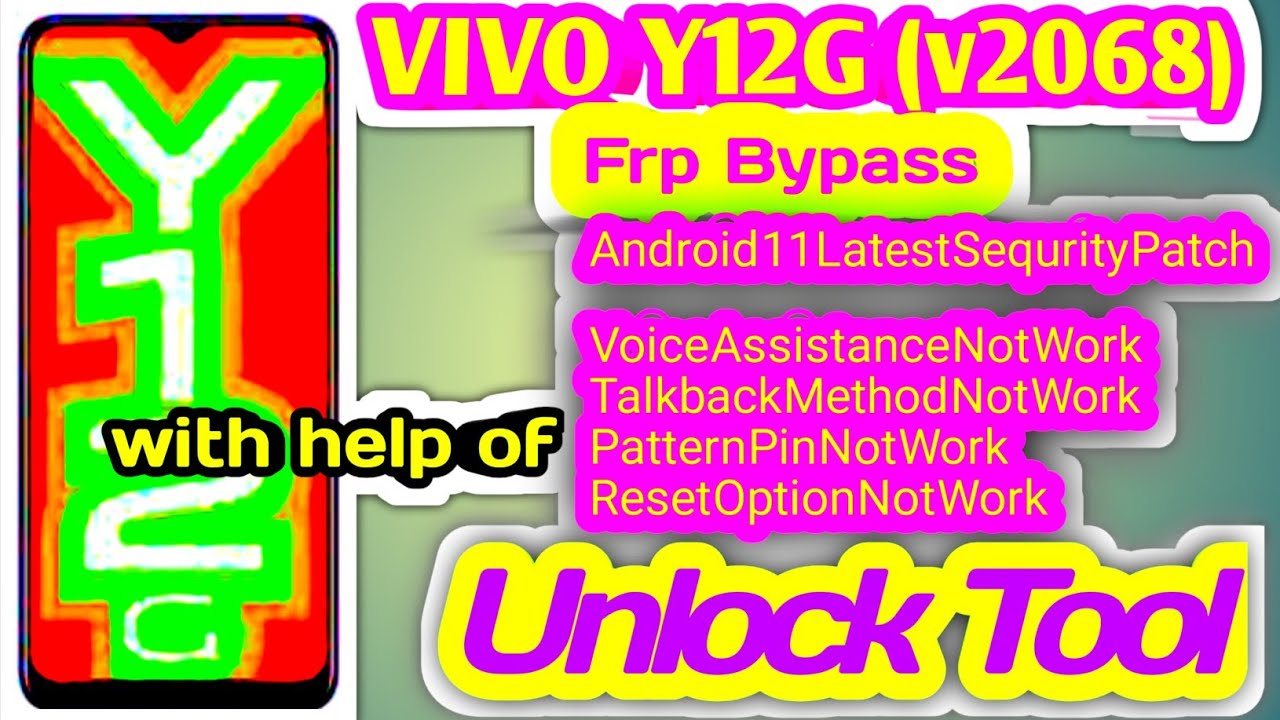 VIVO Y12G ! V2068 ! Android 11 Latest Sequrity Hard Reset Frp Bypass With Unlock Tool