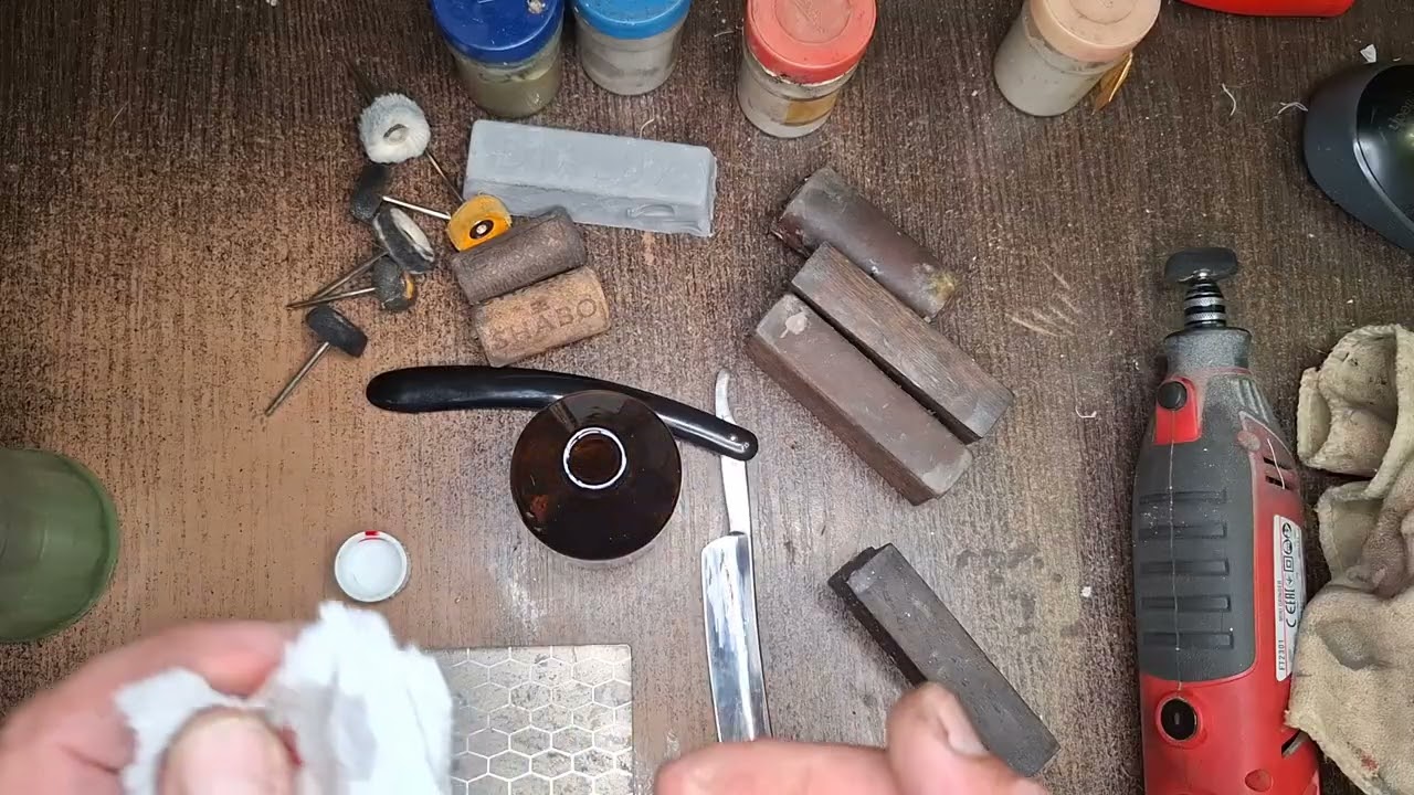 Видео по чистке бритвы для Николая (Вишенка на бритве)