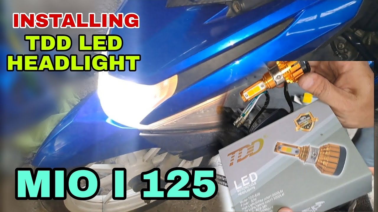 TDD LED Headlight Installation | Mio i 125