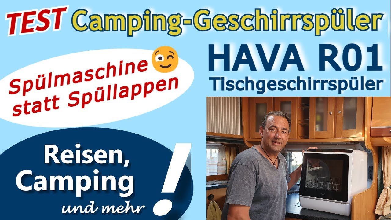 Wir testen einen mobilen Campinggeschirrspüler | Vorstellung HAVA R01 Tischgeschirrspüler