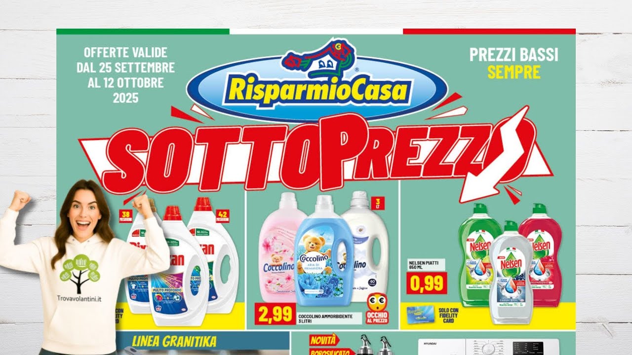Volantino Risparmio Casa dal 25 settembre al 12 ottobre 2025