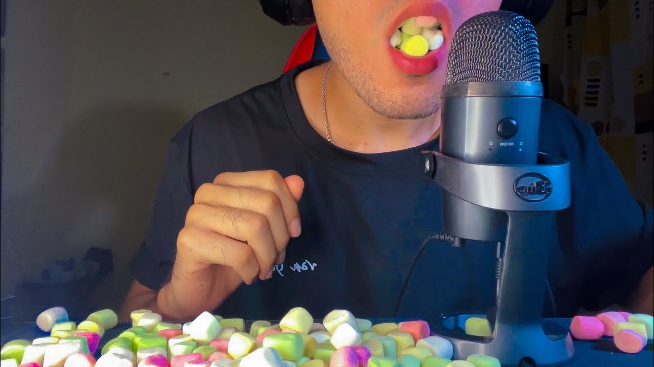 ASMR comiendo MALVAVISCOS😋| MI MEJOR VIDEO🤩 ¡SONIDOS CHICLOSOS! | MOUTH SOUNDS MUY RELAJANTES🤤🫦