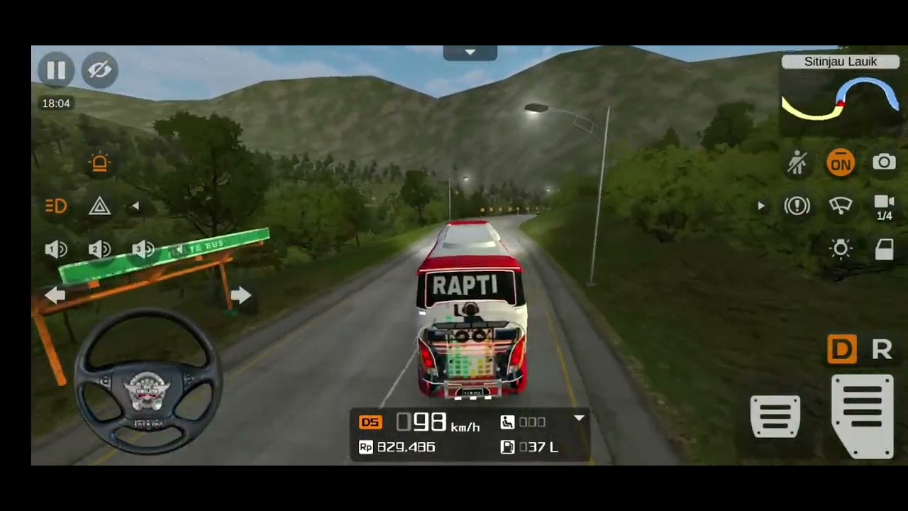 NEPALI BUS GAME || MUGLIN,NARAYANGHAT highway || bussid