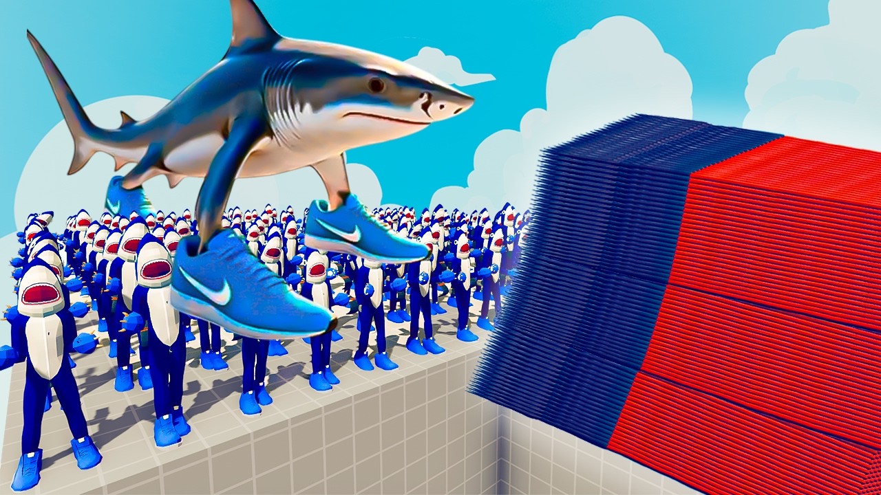 200x TRALALERO TRALALA + 1x GIANT vs EVERY GOD - Totally Accurate Battle Simulator TABS