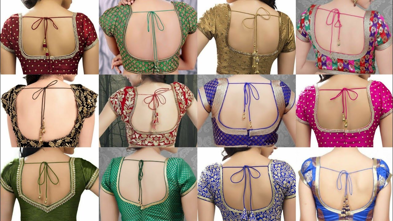 latest brocade blouse back neck designs 😍||@womens fashion