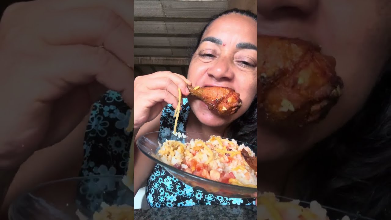 #arroz #macarrão #farofa #salada #galinha 😋