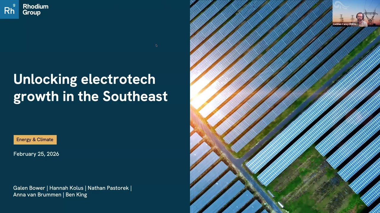 Webinar&mdash;Unlocking Electro Industrial Growth to Meet Surging Electricity Demand