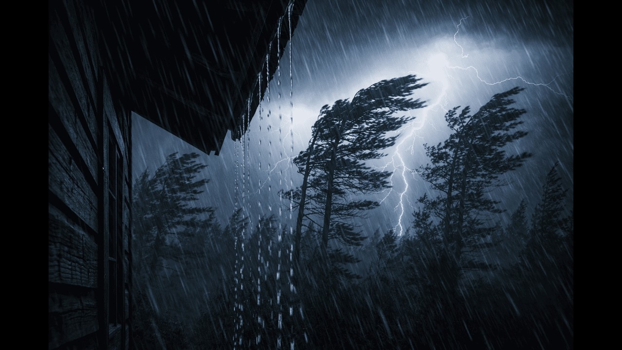 Relax & Fall Asleep In Minutes With Huge Rain On Tin Roof & Powerful Thunder Sounds | White Noise