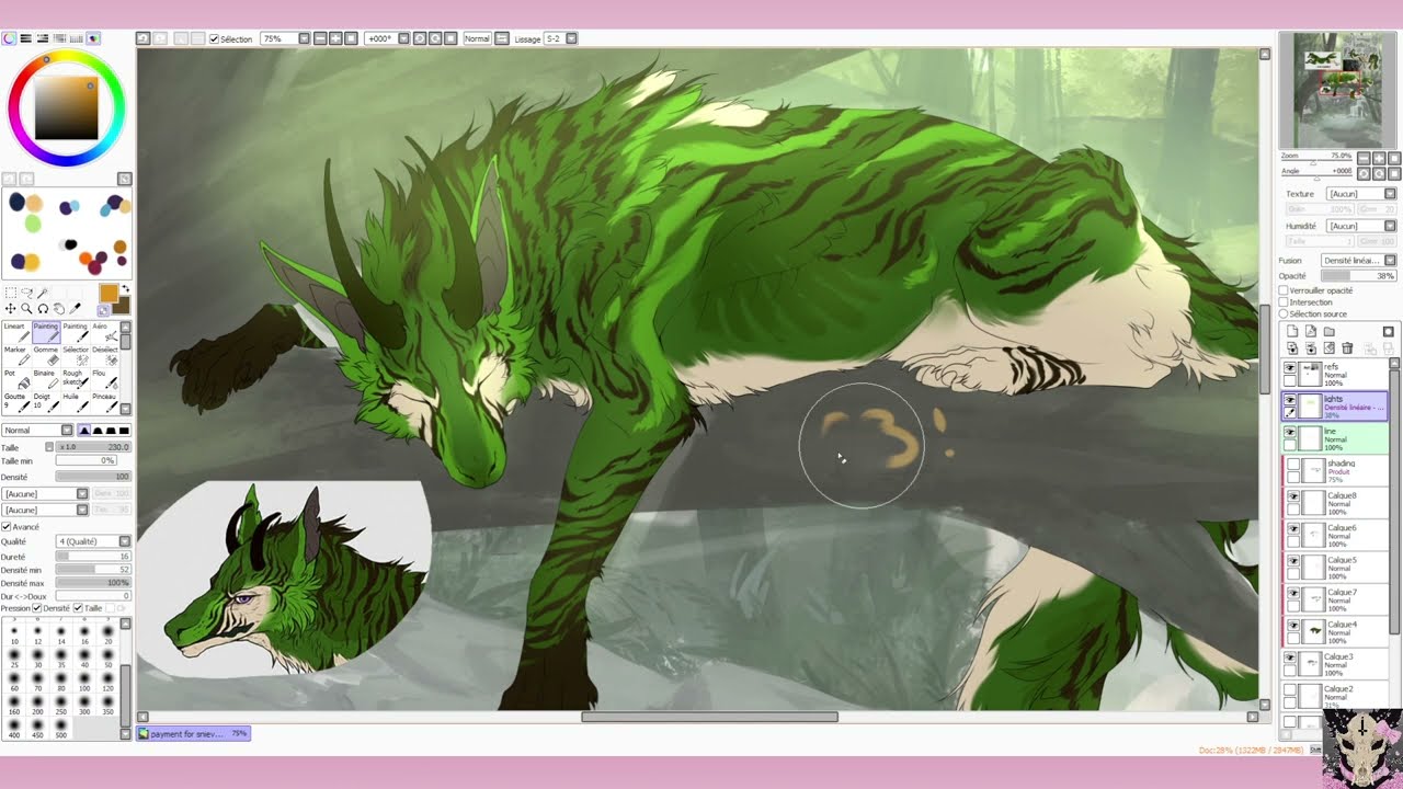 [ Timelapse 71 ] – wolf speedpaint