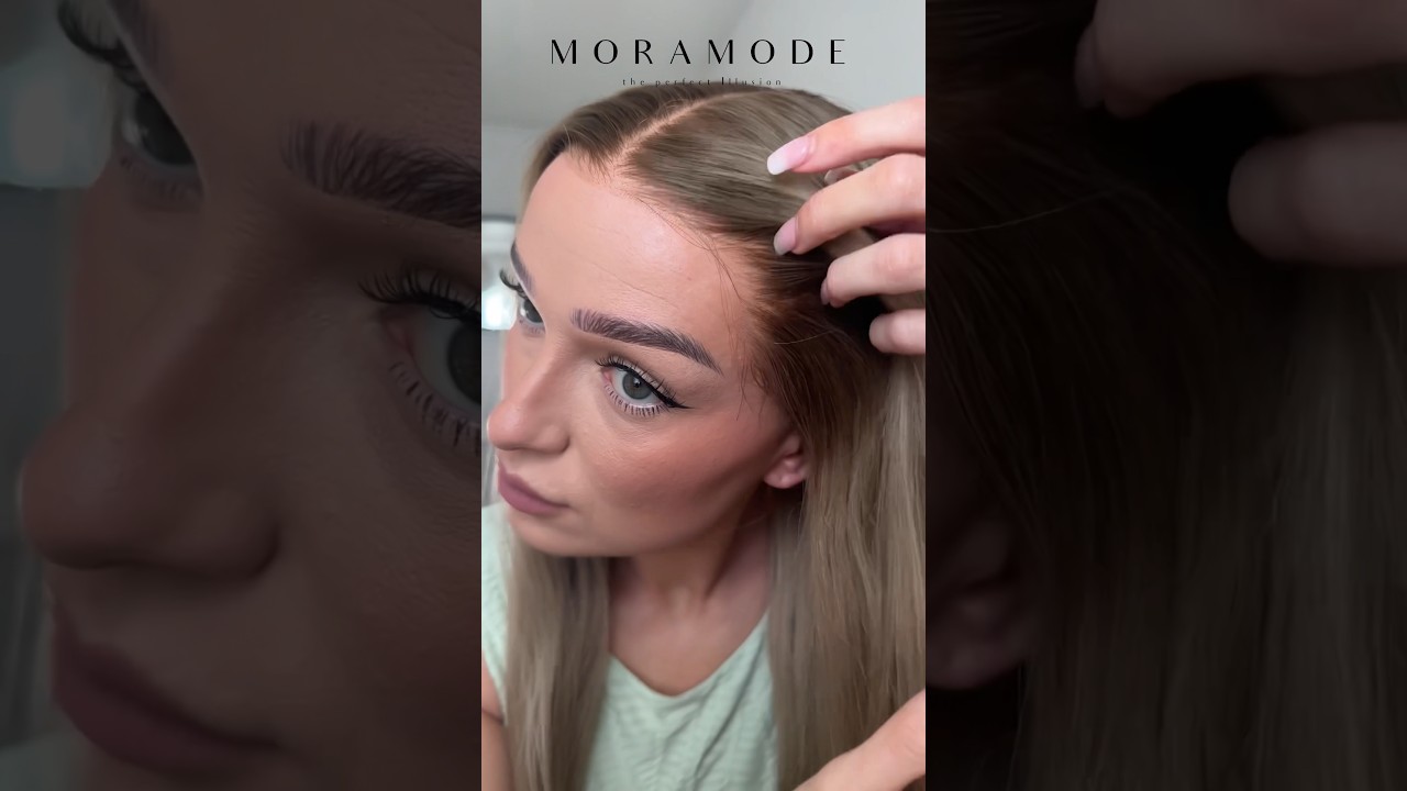The most realistic wig #whatlace #new #blonde #hairpiece #alopecia #hairjourney #hairtutorial #wigs