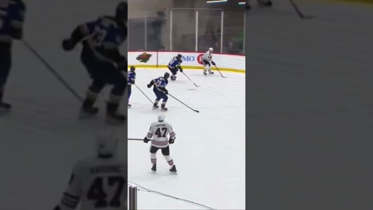 Still can&rsquo;t over this incredible pass by Sam Rinzel #Blackhawks