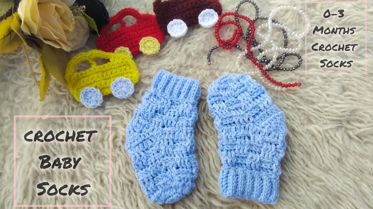 How to crochet socks for 0-3 months baby|crochet baby boy socks|Hook creation