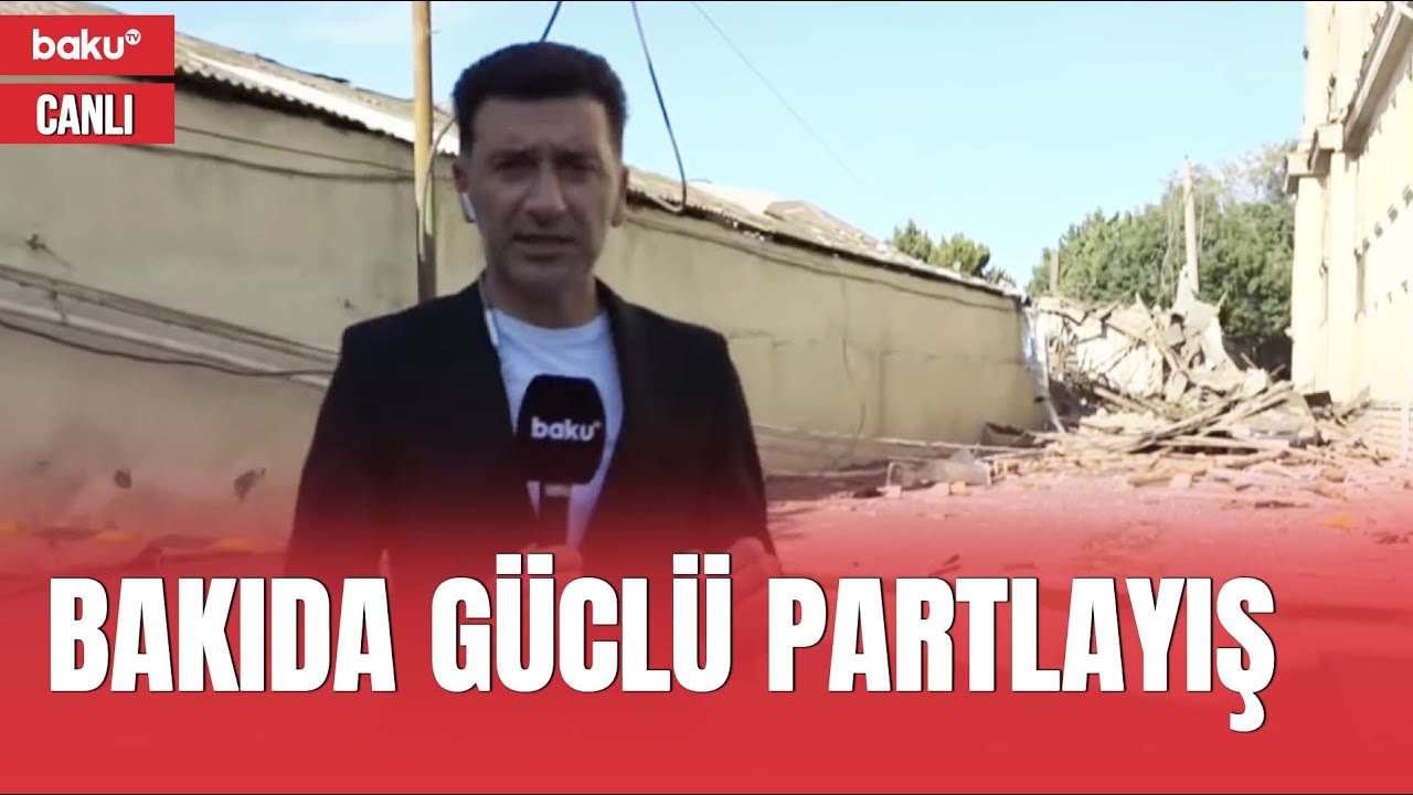 Nizami rayonunda qazanxanada partlayış: Hadisə yerindən bağlantı - CANLI