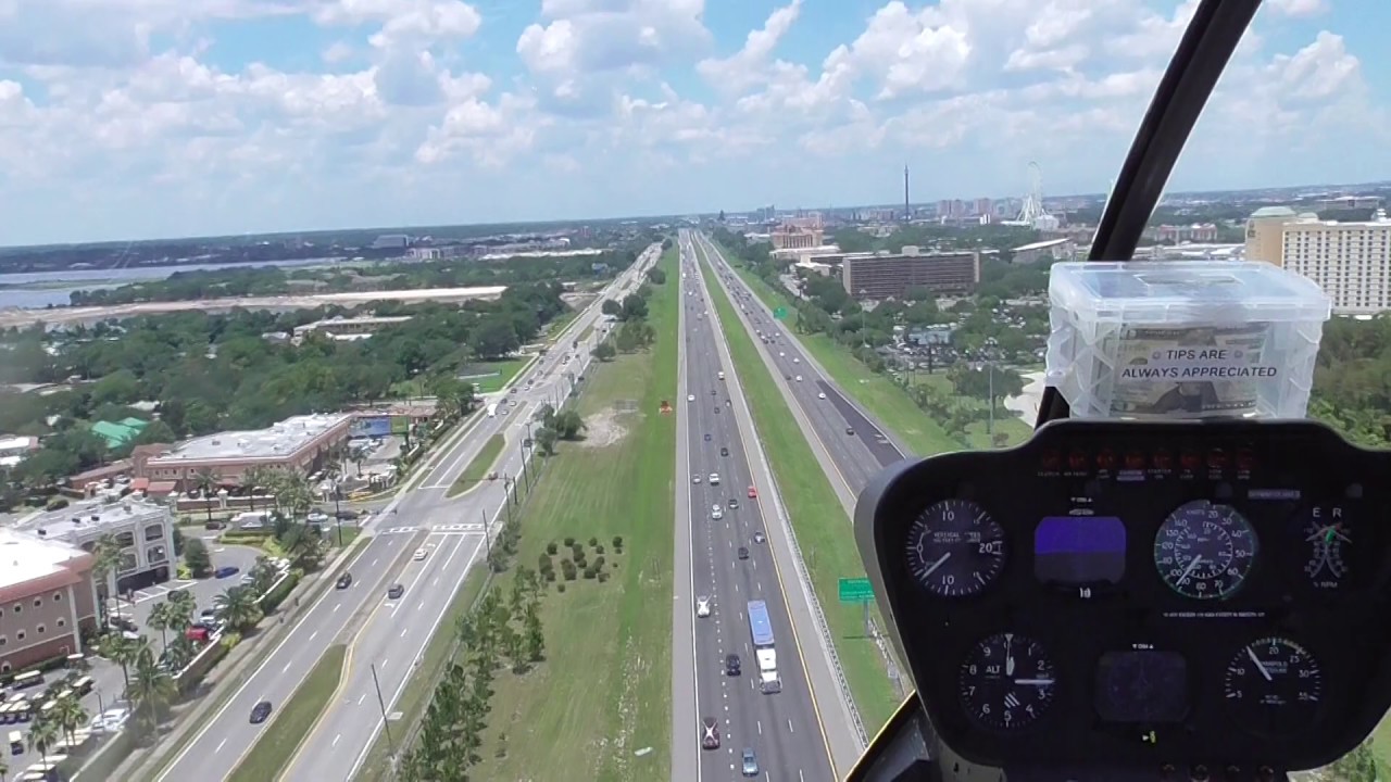 Helicopter ride around International Drive Orlando FL