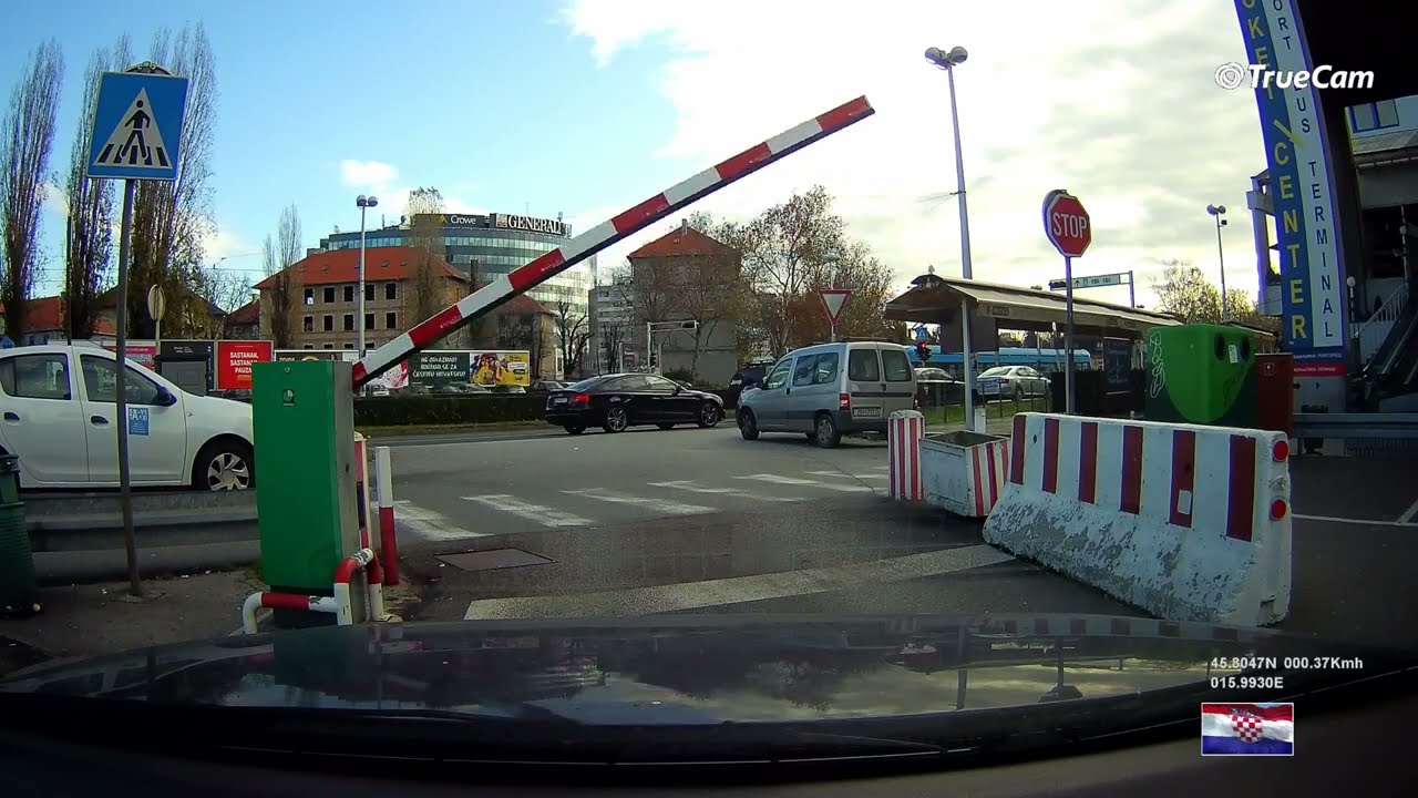 Zagreb City Bus station - parking place west of the Vatroslav Lisinski Concert Hall
