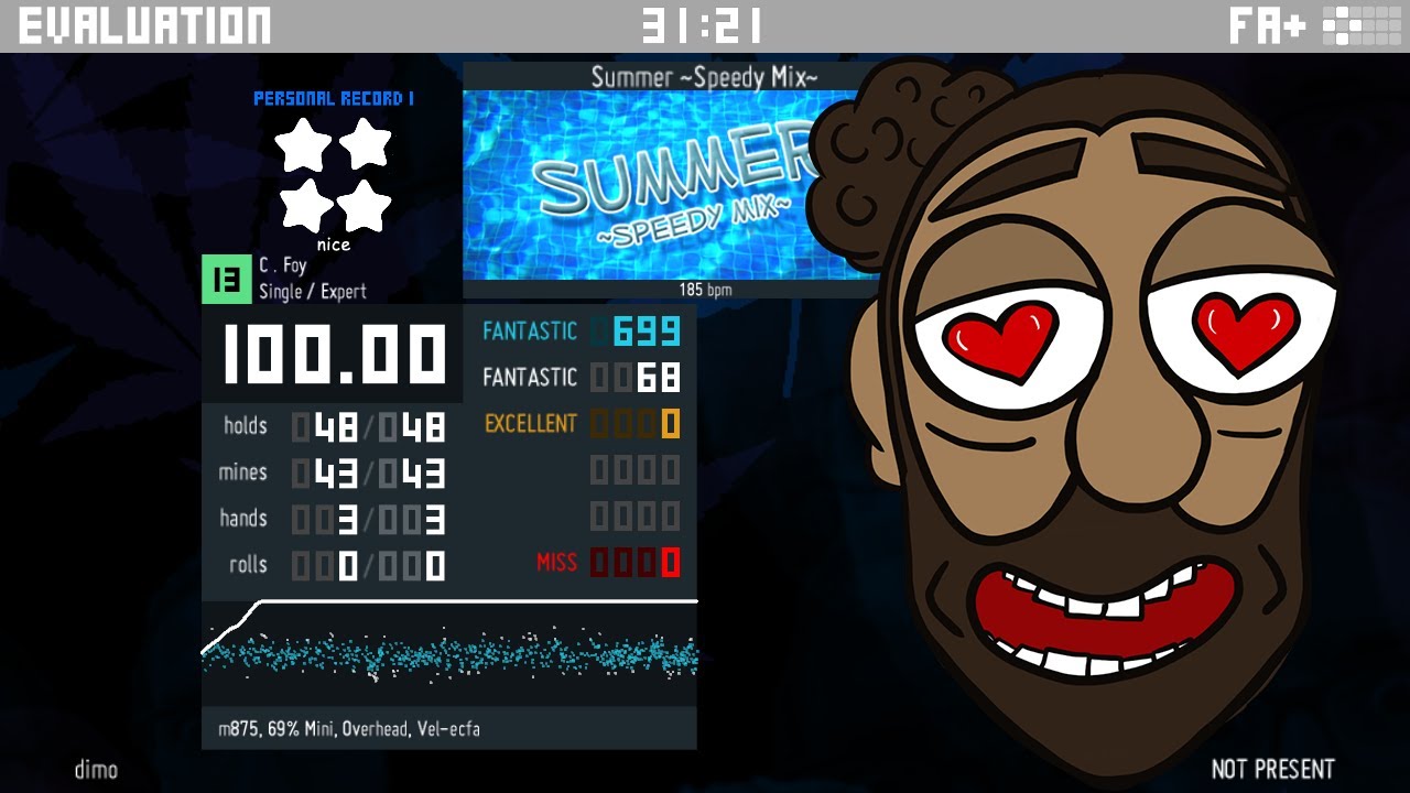 [ITG] Summer ~Speedy Mix~ SX 13 - 100% (68w) - MY FIRST EVER 13 QUAD!!!!