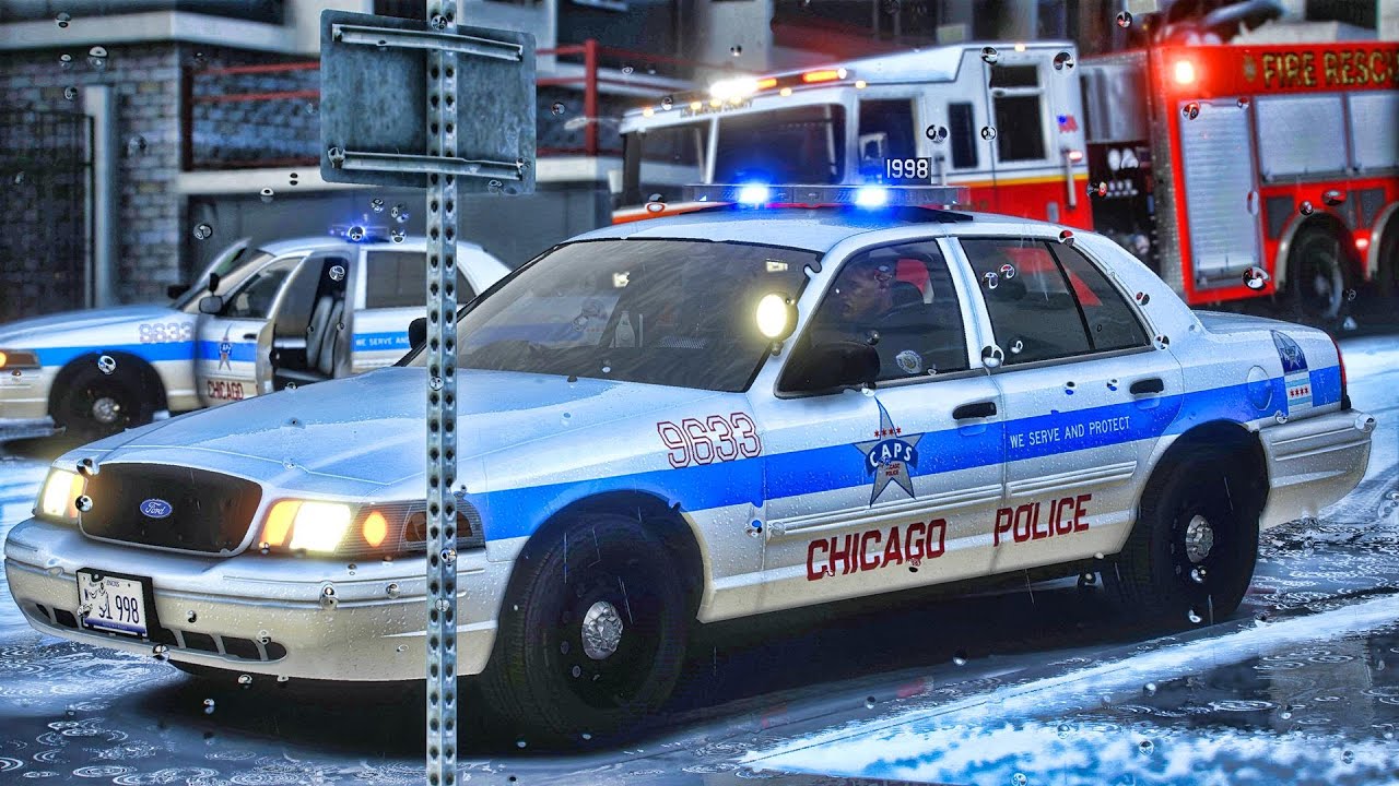 Playing GTA 5 As A POLICE OFFICER City Patrol| Chi|| GTA 5 Lspdfr Mod| 4K