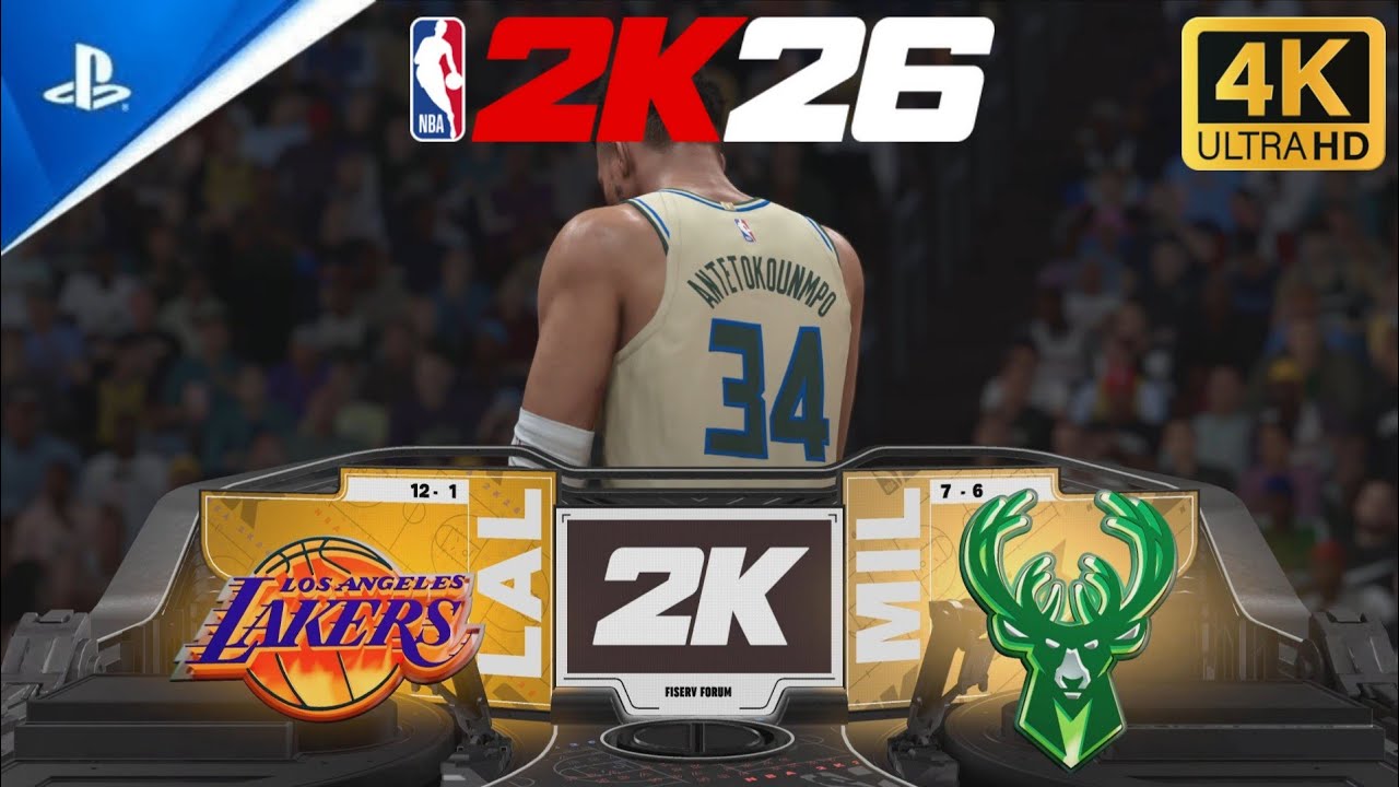 NBA 2K26 - Los Angeles Lakers vs Milwaukee Bucks | MyNBA [Game 14]