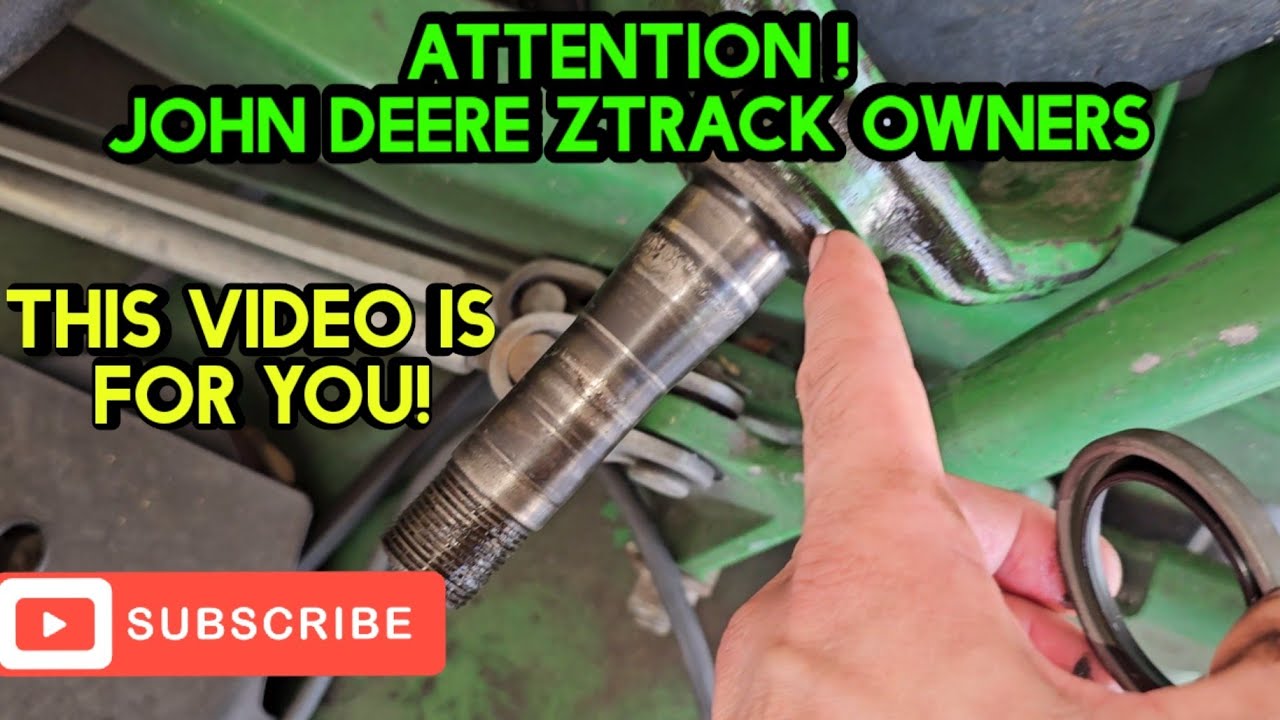 Замена подшипника вилки самоустанавливающегося колеса John Deere Ztrak. Коммерческая серия 900