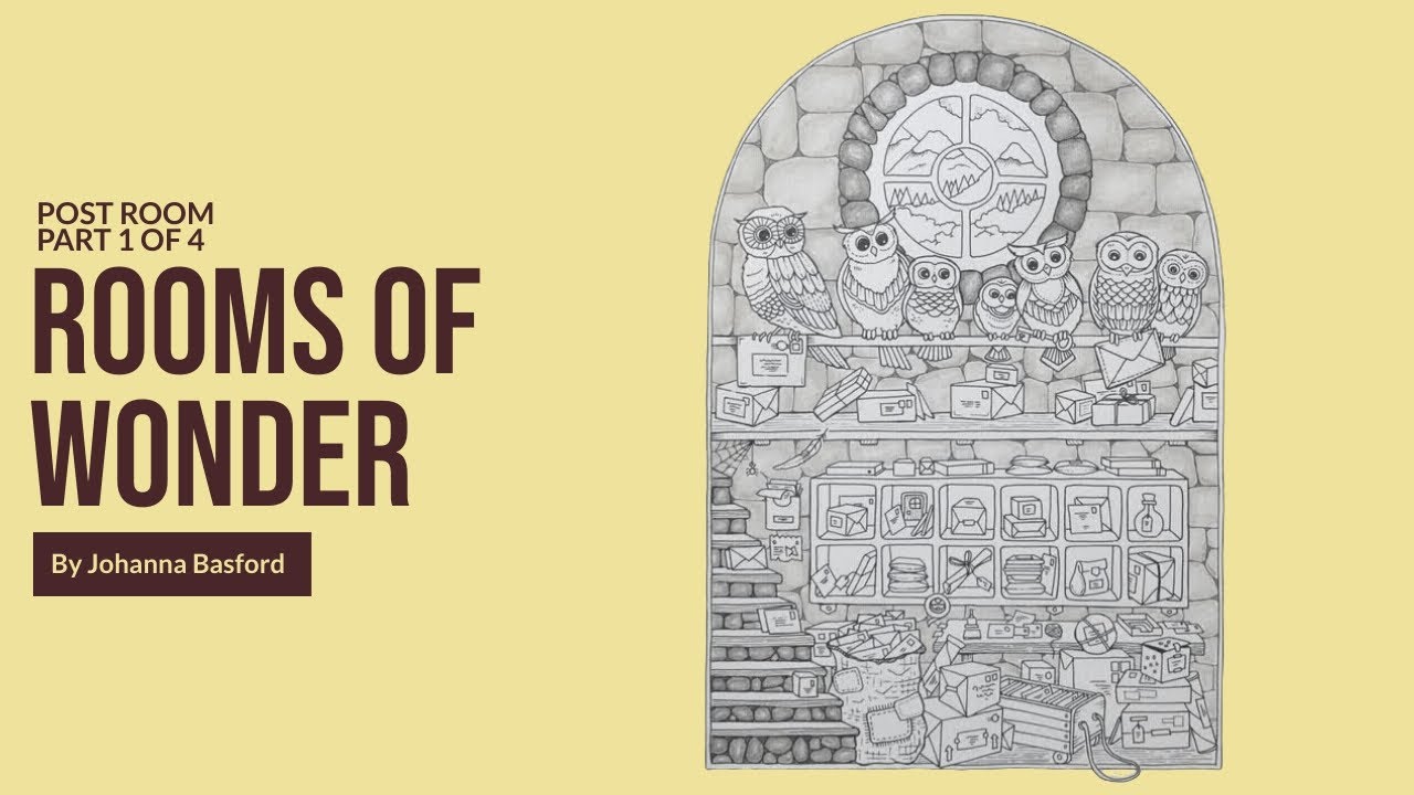 Adult Colouring Tutorial Post Room Part One - from Rooms of Wonder by Johanna Basford