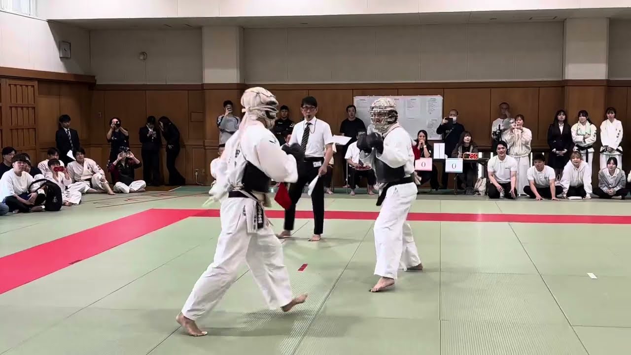 第24回日本拳法埼玉県選手権大会　有段の部　決勝戦　百合草春男（駿台拳法クラブ）VS山田太粋（明治大学）