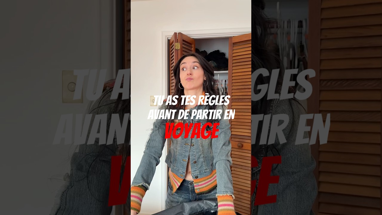 Tu as tes r&egrave;gles avant de partir en voyage&hellip;#humour #surprise #menstruation