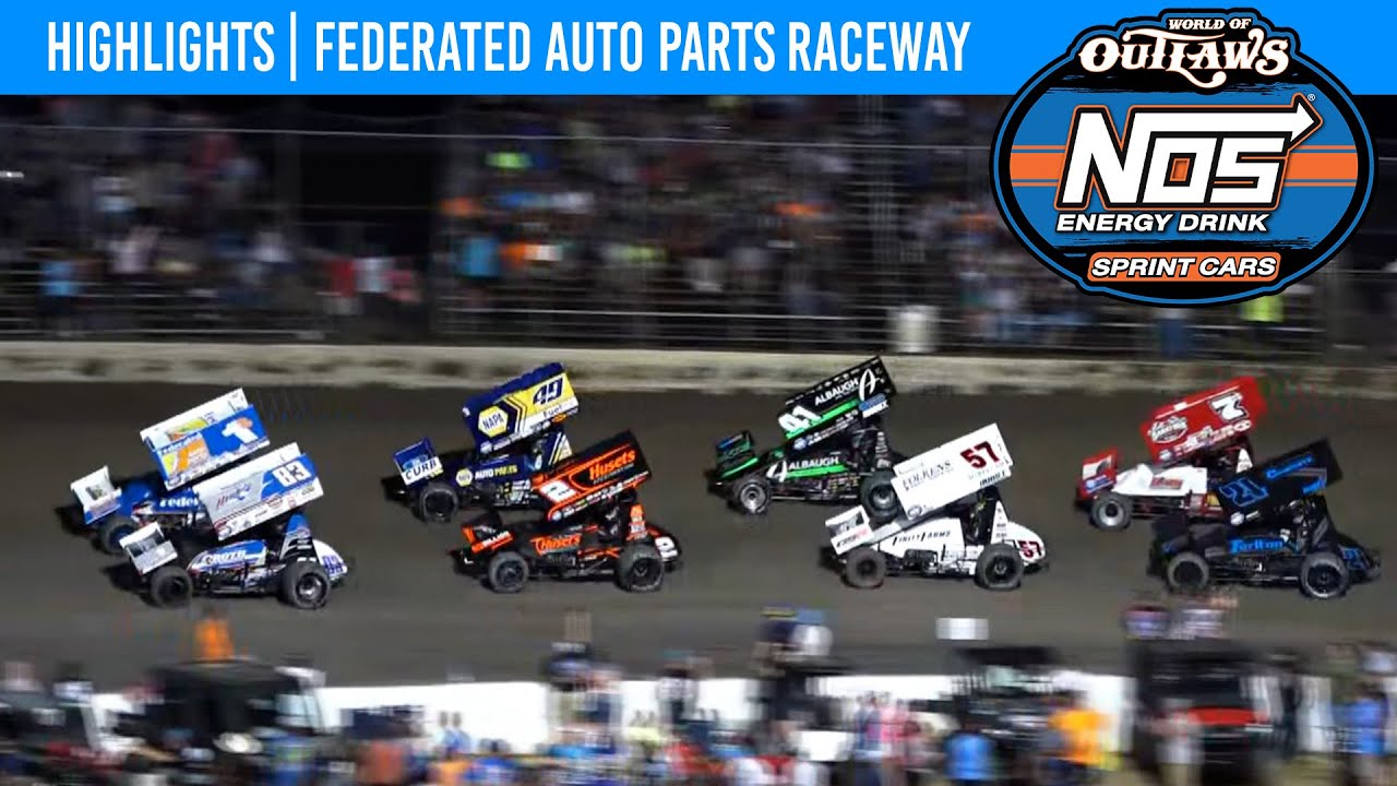 World of Outlaws NOS Energy Drink Sprint Cars | Federated Auto Raceway | August 5, 2023 | HIGHLIGHTS