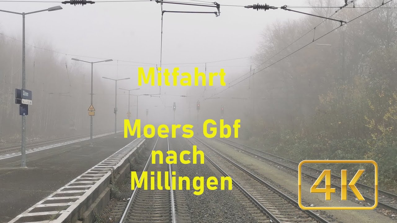 Mitfahrt - Moers Gbf nach Millingen [4K]