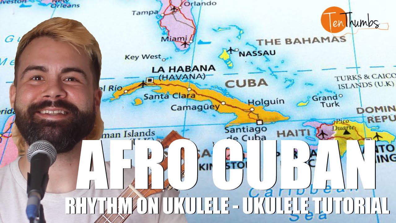 Afro Cuban/Salsa/Montuno Rhythms on Ukulele! - Ukulele Tutorial with tabs, backing track