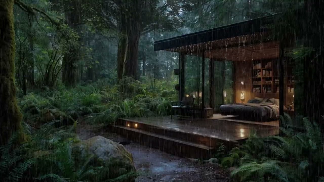 Rain Sound in Forest  (No Ads) 🌧 Peaceful Forest Ambience for Deep Sleep