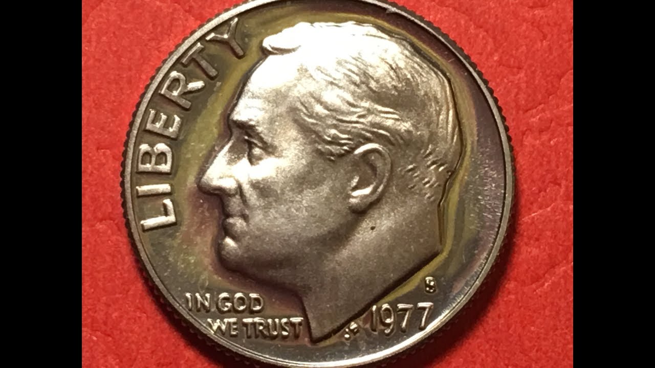 US 1977 S Dime ?Is it a Cameo? United States 10 Cents coin