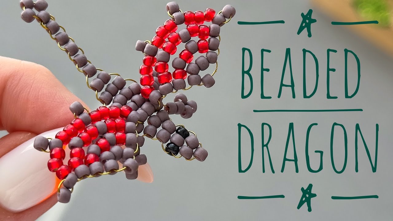 Beaded Dragon Tutorial 🐉 | Easy Wire Beading Project for Beginners