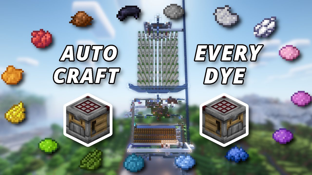 The FIRST True Dye Farm in Minecraft! (1.21, Java)