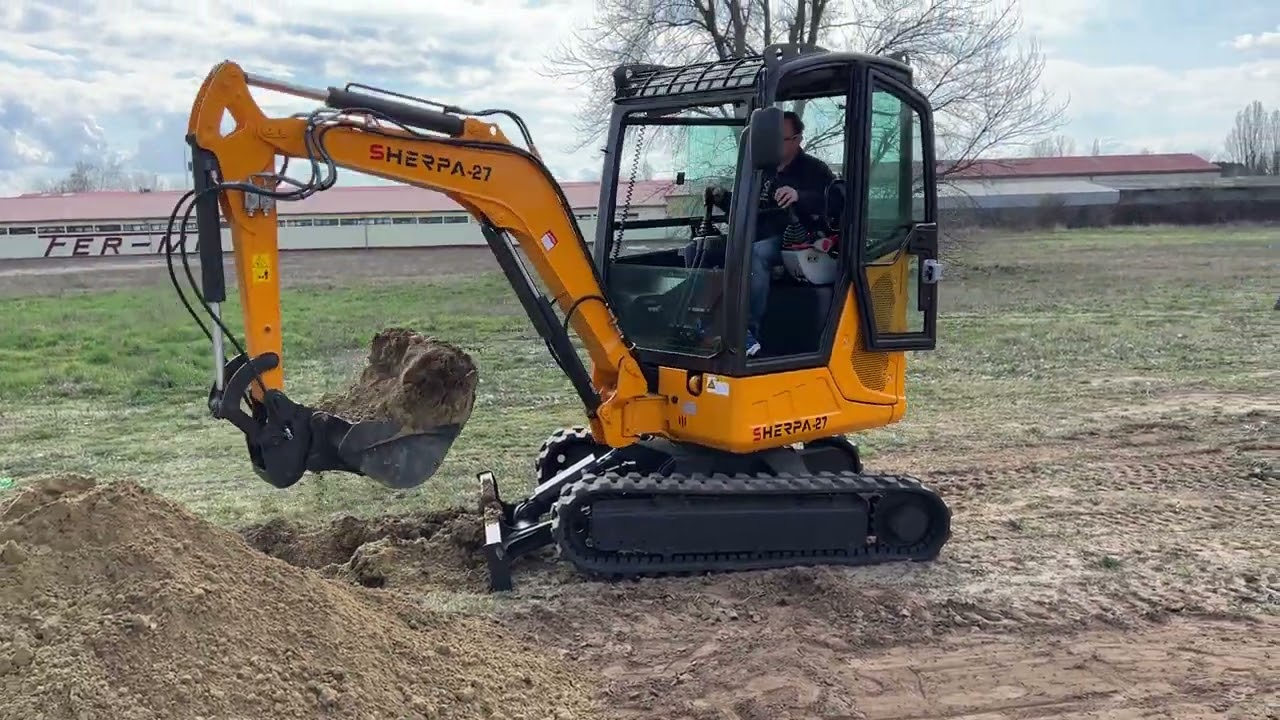 Sherpa we27 minikotr&oacute; kotr&oacute;g&eacute;p &aacute;rok&aacute;s&oacute; markol&oacute; f&ouml;ldmunkag&eacute;p excavator