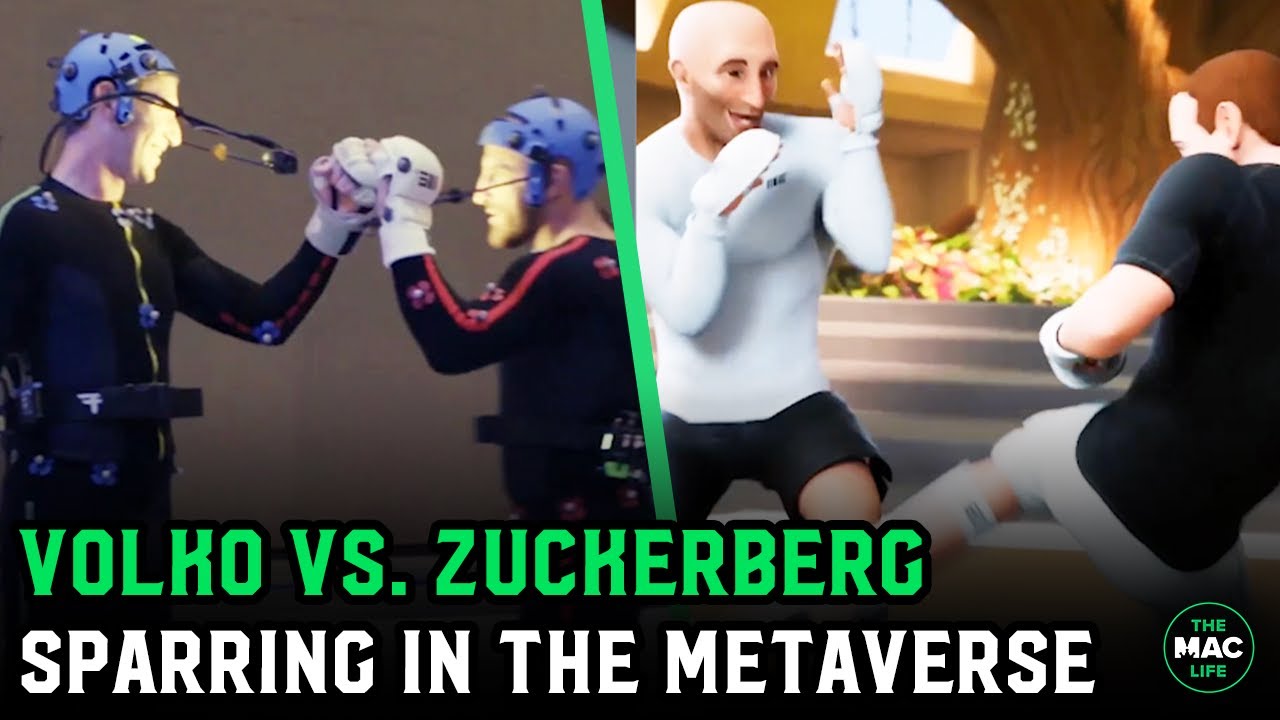 Alexander Volkanovski spars Mark Zuckerberg in the Metaverse