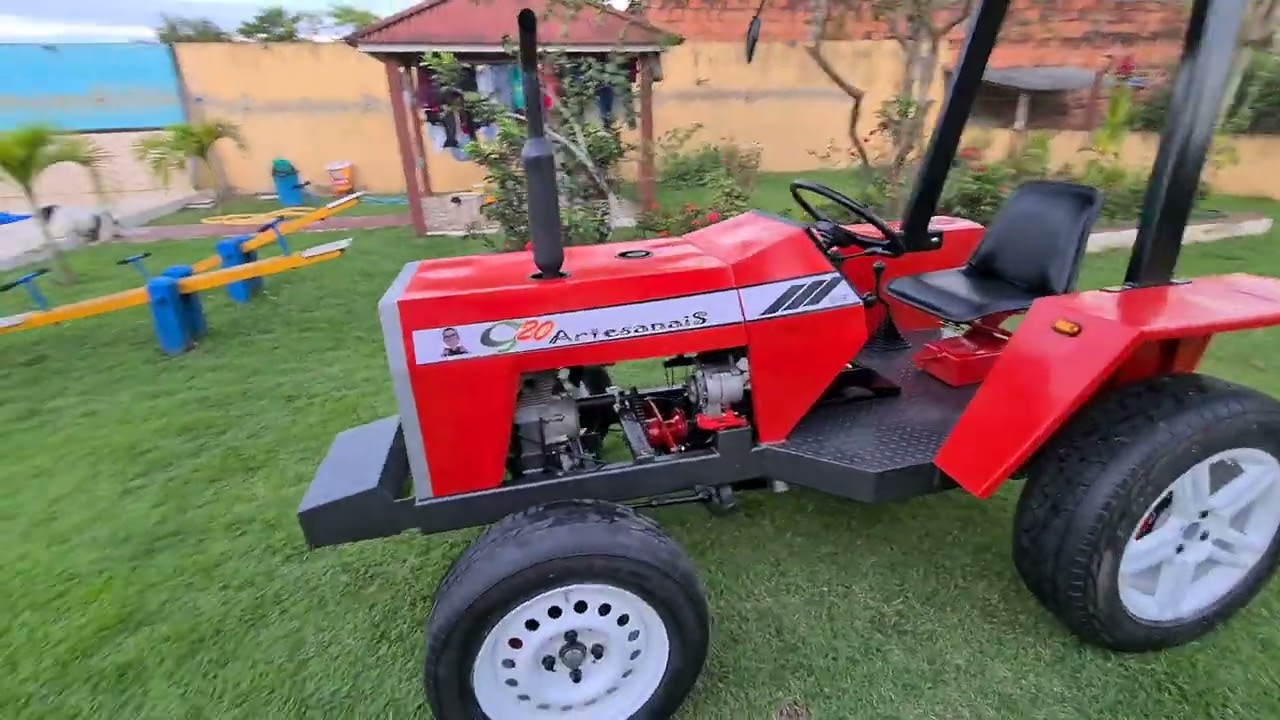 Trator Caseiro G20 com motor Honda 125 Finalizado.