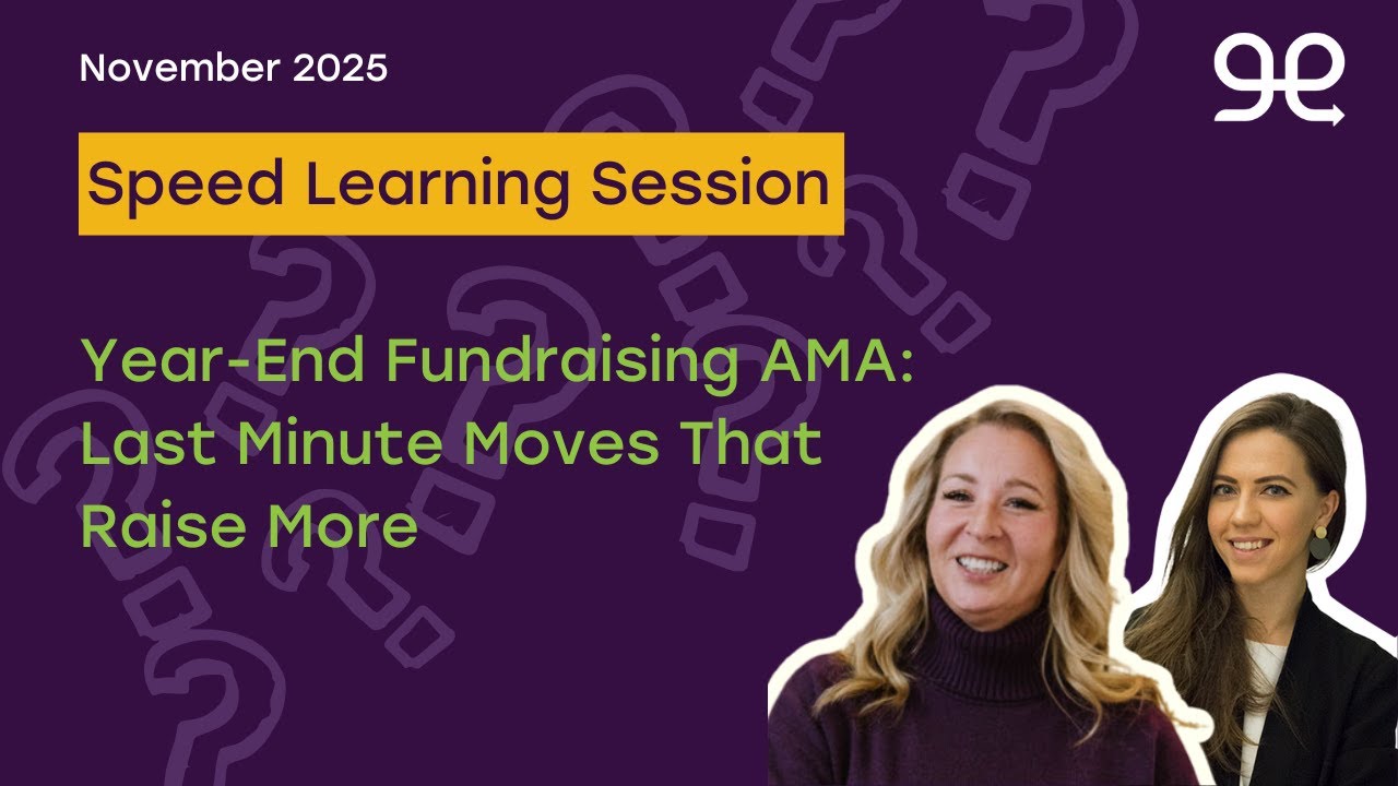 Year-End Fundraising AMA: Last Minute Moves That Raise More