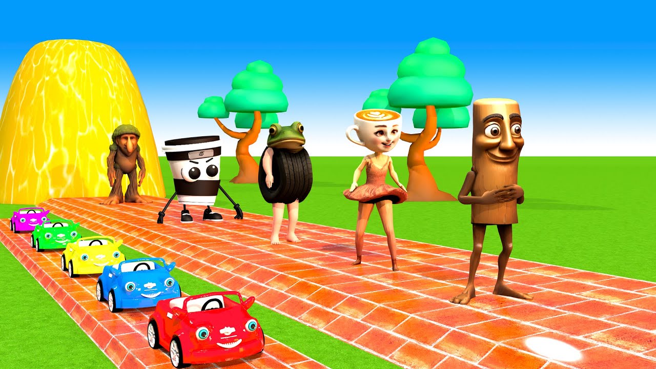 Long Slide Game With Elephant Gorilla Buffalo Hippopotamus Tiger 3d Animal Game Funny 3d Animals